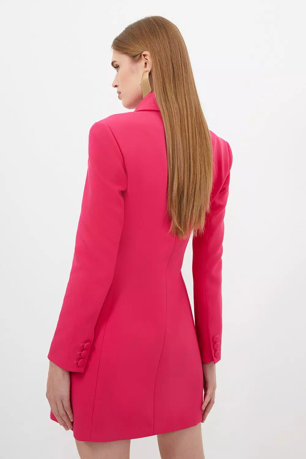 Bright pink blazer on sale dress